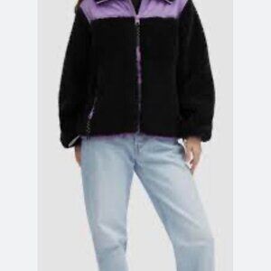 Coach Quilted Sherpa zip up jacket